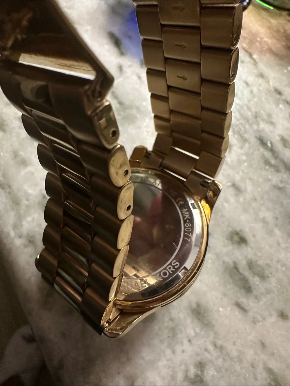 Michael Kors Women’s Gold-Tone Stainless Steel Chronograph Watch